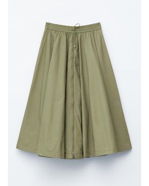 & Other Stories Drawstring A-Line Midi Skirt - White