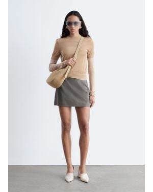& Other Stories A-Line Mini Skirt - Gray