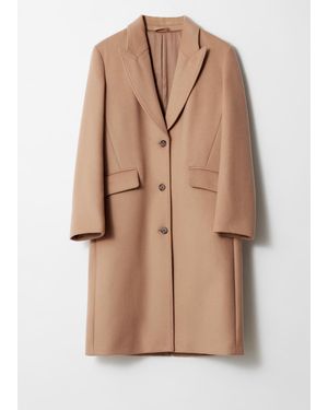 & Other Stories Tailored Single-Breasted Coat - Natural