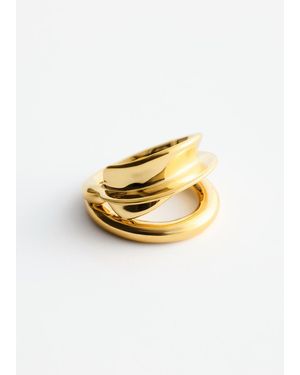 & Other Stories Double-Wrap Ring - Metallic
