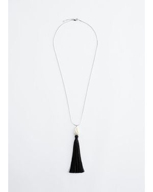 & Other Stories Tassel Necklace - White