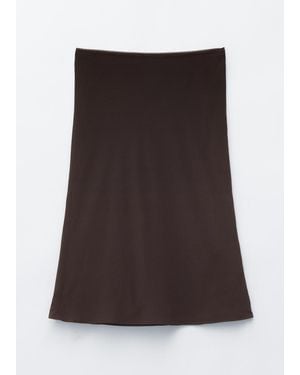 & Other Stories Knee-Length Slip Skirt - Brown