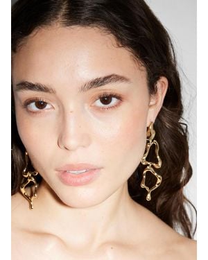 & Other Stories Long Wavy-Ring Earrings - Natural