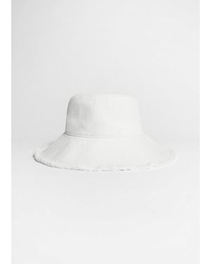& Other Stories Fringed Bucket Hat - White