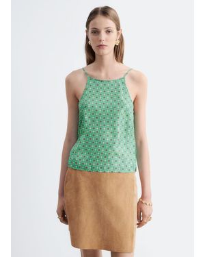 & Other Stories Silk Tank Top - Green