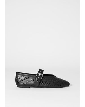 & Other Stories Mary-Jane Ballet Flats - White