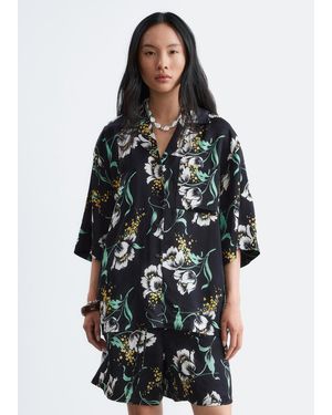 & Other Stories Oversized Resort Shirt - Black