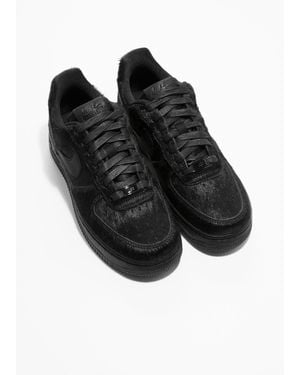 & Other Stories Nike Air Force 1 Faux Fur - Black