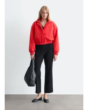 & Other Stories Cropped Kick Flare Pants - Red