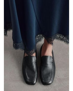 & Other Stories Leather Loafers - White