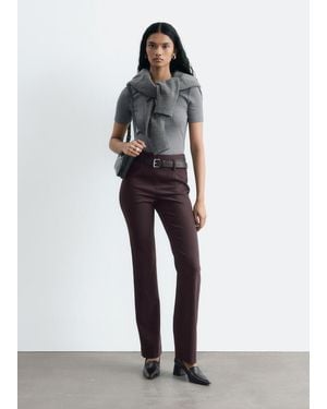 & Other Stories Slim Tailored Trousers - White