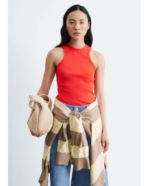 & Other Stories Ribbed Tank Top - Red