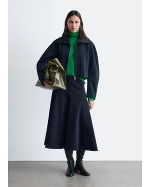 & Other Stories Sculptural-Sleeve Jacket - Blue