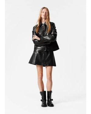& Other Stories A-Line Mini Skirt - Black