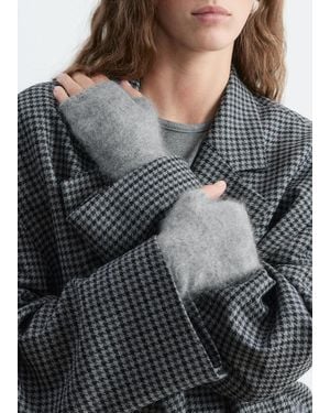 & Other Stories Fingerless Cashmere Glovesf - Grey