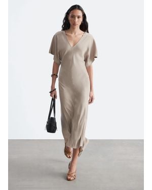 & Other Stories V-Neck Maxi Dress - White
