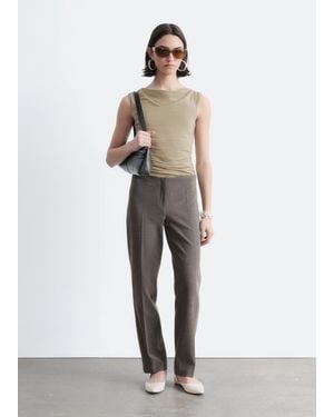 & Other Stories Tailored Press-Crease Trousers - White