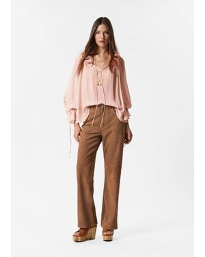 & Other Stories Suede Pants - Brown