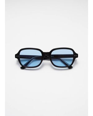 & Other Stories Rectangular Frame Sunglasses - Blue