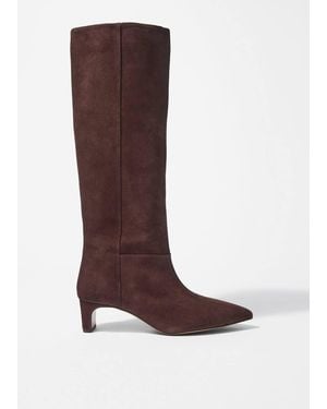 & Other Stories Pointed-Toe Knee-High Boots - Brown