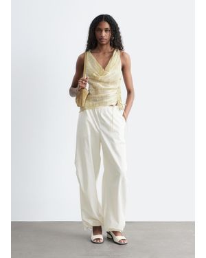 & Other Stories Parachute Trousers - White