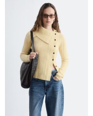 & Other Stories Alpaca-Blend Cardigan - Blue