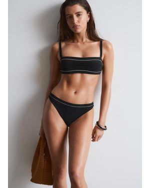 & Other Stories High-Waist Bikini Briefs - Brown