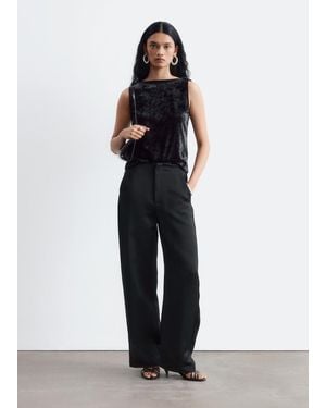 & Other Stories Relaxed Barrel Trousers - Black