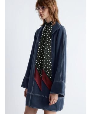 & Other Stories Polka Dot Slim Scarf - Black