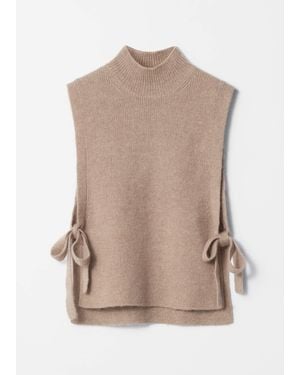 & Other Stories Wool Bib Collar - Natural