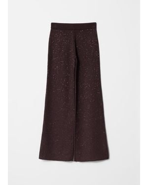 & Other Stories Ausgestellte Strickhose Mit Glitter-Finish - Braun