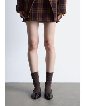 & Other Stories Leather Ballet Flats - Black