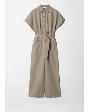 & Other Stories Belted Jumpsuit - White