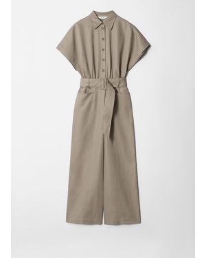 & Other Stories Belted Jumpsuit - Natural