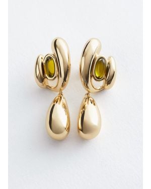 & Other Stories Pendant Earrings - Metallic
