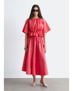 & Other Stories Gathered A-Line Maxi Skirt