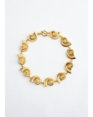 & Other Stories Shell Necklace - Metallic