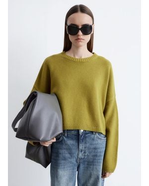 & Other Stories Cashmere And Cotton Jumper - Yellow