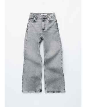& Other Stories Studded Wide-Leg Jeans - White