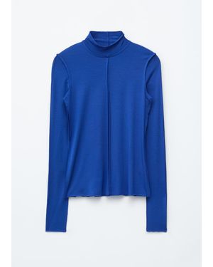 & Other Stories Long-Sleeve Turtleneck Top - Blue