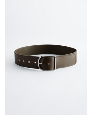 & Other Stories Ceinture En Cuir Classique - Noir