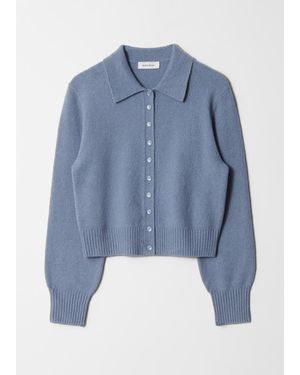 & Other Stories Knitted Collar Cardigan - Blue