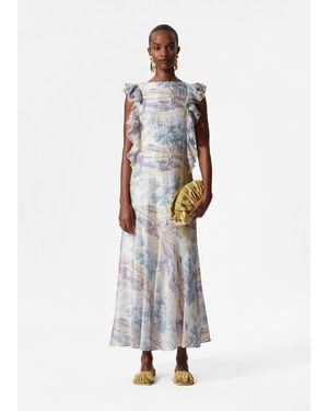 & Other Stories Frilled Maxi Dress - White