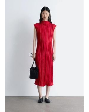 & Other Stories Crêpe Midi Dress - Red