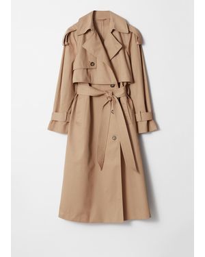 & Other Stories Belted Trench Coat - Natural