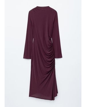& Other Stories Gathered Midi Dress - Purple