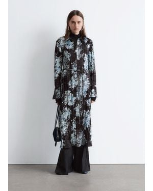 & Other Stories Crêpe Midi Shirt Dress - White