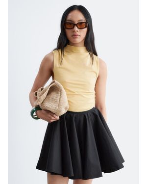 & Other Stories Sleeveless Mock-Neck Top - Natural