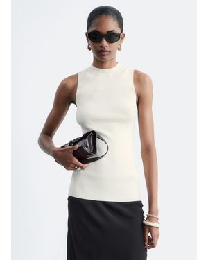 & Other Stories Ribbed Tank Top - White