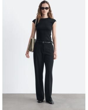 & Other Stories Tailored Press Crease Trousers - White